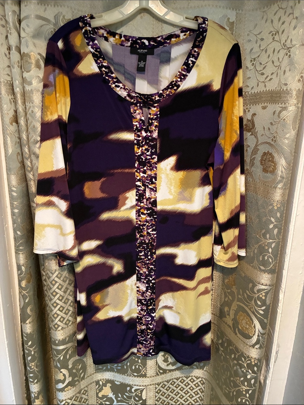 Alfani tunic dress. Sequin embellished Sz 1x